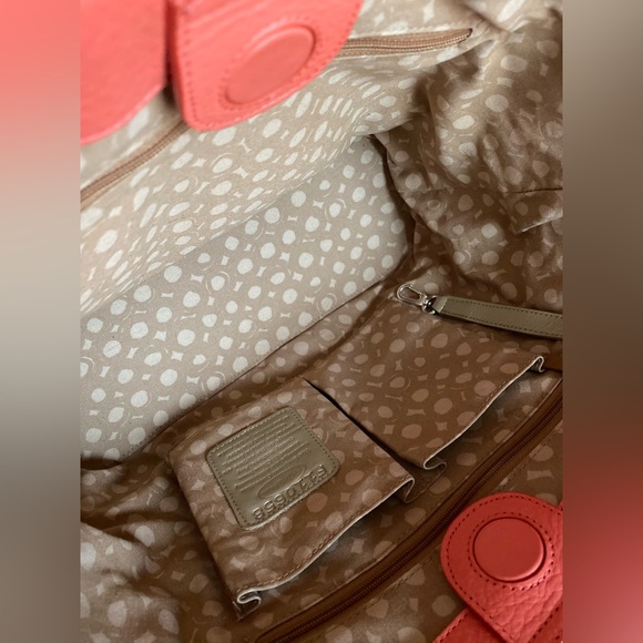 BRIGHTON 🪸CORAL🪸 💯% GENUINE LEATHER TOTE BAG & MATCHING WALLET SET 🌟EUC🌟 - Picture 9 of 16